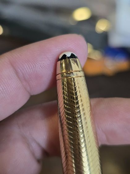 ปากกา MONT BLANC MEISTERTUCK GREMANY ด้ามสีทองลายสวย หัวเคมี รูปที่ 10