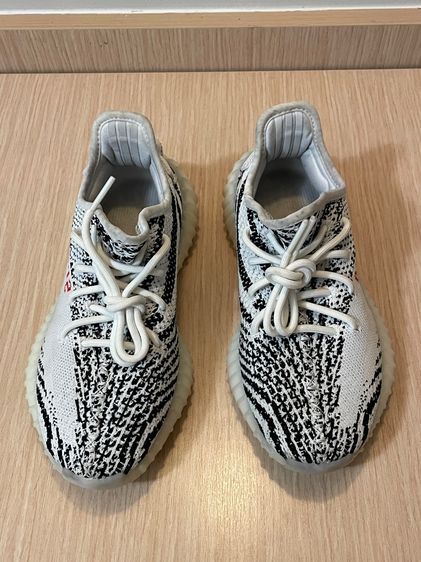 Used Authentic Adidas Yeezy Boost 350 V2 Zebra CP9654 Size US 5.5 รูปที่ 5