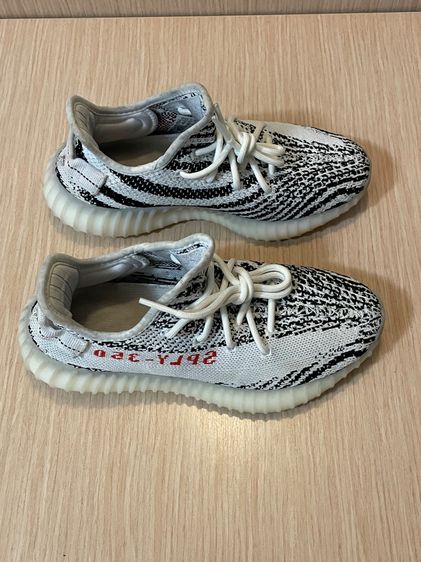 Used Authentic Adidas Yeezy Boost 350 V2 Zebra CP9654 Size US 5.5 รูปที่ 6