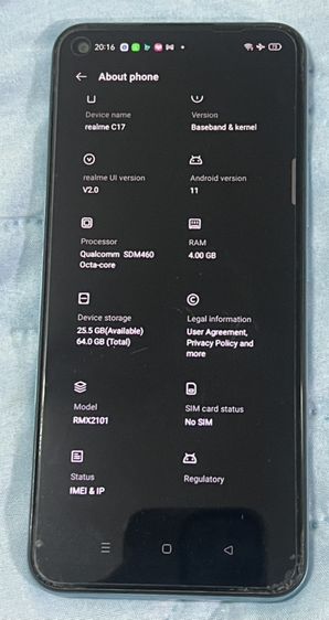 ยี่ห้ออื่นๆ 64 GB realme c17