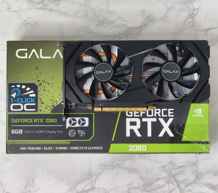 อื่นๆ GALAX GeForce RTX 2060 (1-Click OC) 6GB DDR6 มือสอง มีกล่องครบ