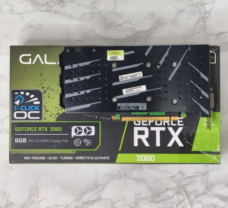 GALAX GeForce RTX 2060 (1-Click OC) 6GB DDR6 มือสอง มีกล่องครบ รูปที่ 2