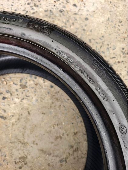 ยาง Hankook คู่หน้า 245 45 19ปี25 คู่หลัง 275 40 19 ปี 25 ชุดละ 6,000 บาทครับ รูปที่ 10