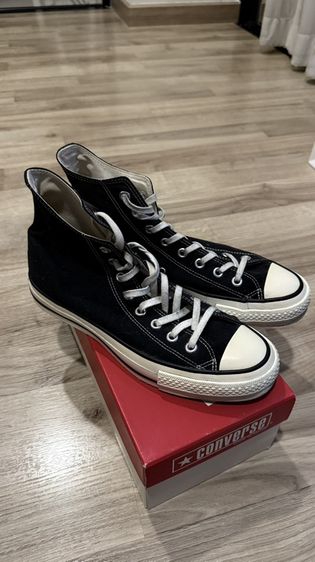 Converse รองเท้าผ้าใบ ผ้าใบ UK 7.5 | EU 41 1/3 | US 8 ดำ Convers All star (Made in Japan) Size : 8 Us ( 26.5)