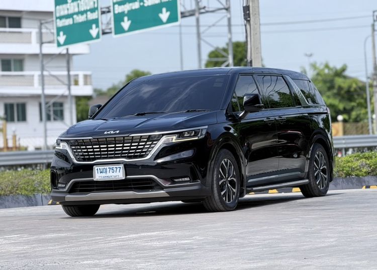 Kia Grand Carnival 2022 2.2 EX Utility-car ดีเซล ไม่ติดแก๊ส เกียร์อัตโนมัติ ดำ รูปที่ 2