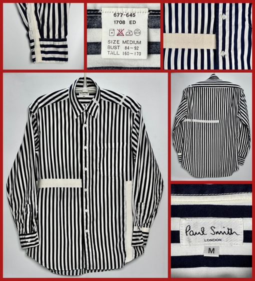 แขนยาว เสื้อเชิ้ต Paul Smith ของแท้ แบบสวยหายาก