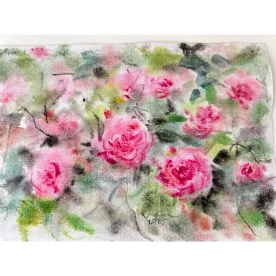 🎨สีที่ไหลรวมกันอย่างอิสระ ไม่ใช่แค่ภาพ…แต่มันคือ ความรู้สึก  เพื่อให้คุณได้งานศิลปะที่ “พูดกับใจ”การ์ดขนาด4X6 นิ้ว BB19