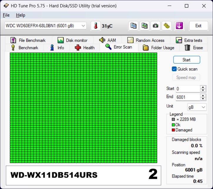 ขาย Harddisk WD Red 6TB WD60EFRX SATA III 3..5 นิ้ว มือสอง รูปที่ 5