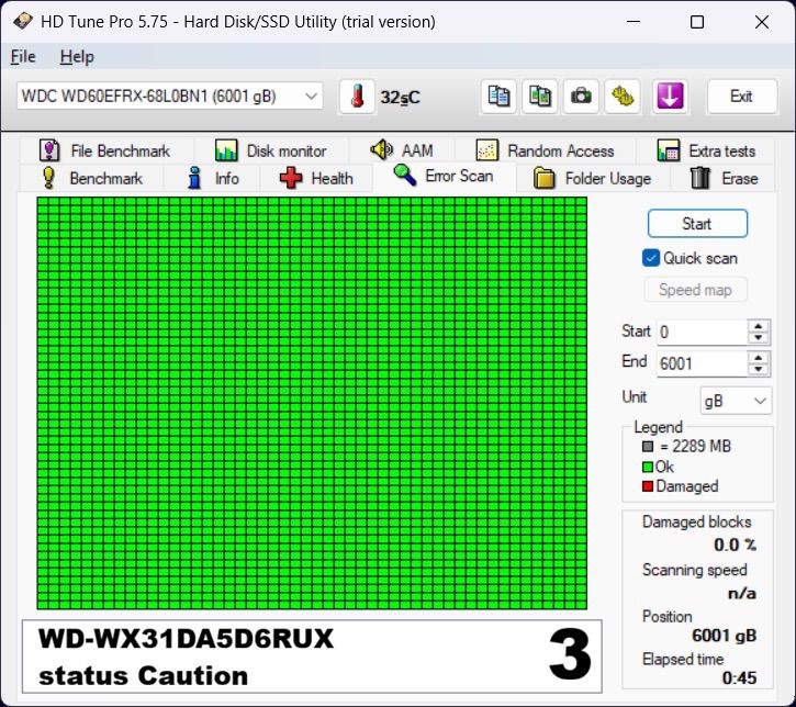 ขาย Harddisk WD Red 6TB WD60EFRX SATA III 3..5 นิ้ว มือสอง รูปที่ 8