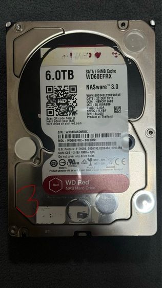 ขาย Harddisk WD Red 6TB WD60EFRX SATA III 3..5 นิ้ว มือสอง รูปที่ 7