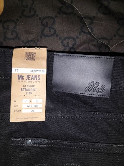 💥เปิดกางเกงยีนส์ แบรนด์ Mc JEANS (แม็คยีนส์)  Super Black (สีดำ) เอว 32 ยาว40ปลายขากว้าง 7.5สภาพใหม่💥 รูปที่ 9