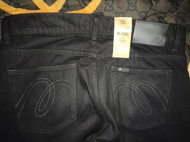 💥เปิดกางเกงยีนส์ แบรนด์ Mc JEANS (แม็คยีนส์)  Super Black (สีดำ) เอว 32 ยาว40ปลายขากว้าง 7.5สภาพใหม่💥 รูปที่ 8