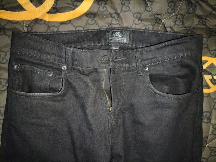 💥เปิดกางเกงยีนส์ แบรนด์ Mc JEANS (แม็คยีนส์)  Super Black (สีดำ) เอว 32 ยาว40ปลายขากว้าง 7.5สภาพใหม่💥 รูปที่ 7