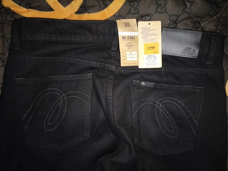 💥เปิดกางเกงยีนส์ แบรนด์ Mc JEANS (แม็คยีนส์)  Super Black (สีดำ) เอว 32 ยาว40ปลายขากว้าง 7.5สภาพใหม่💥 รูปที่ 10