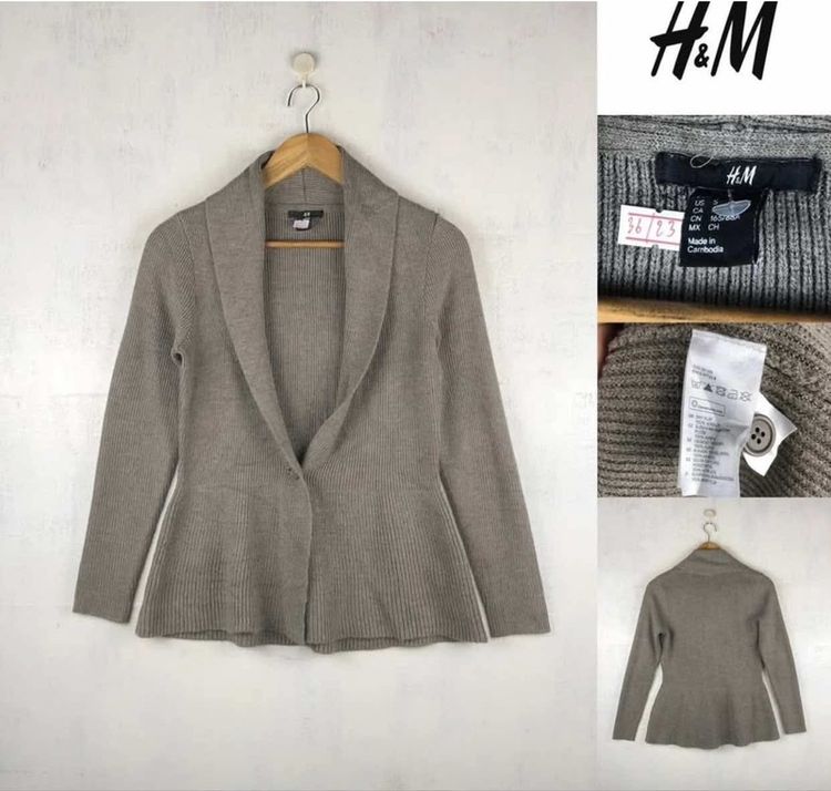 อื่นๆ เสื้อแจ็คเก็ต | เสื้อคลุม S แขนยาว เสื้อคลุมสีเทา H&M