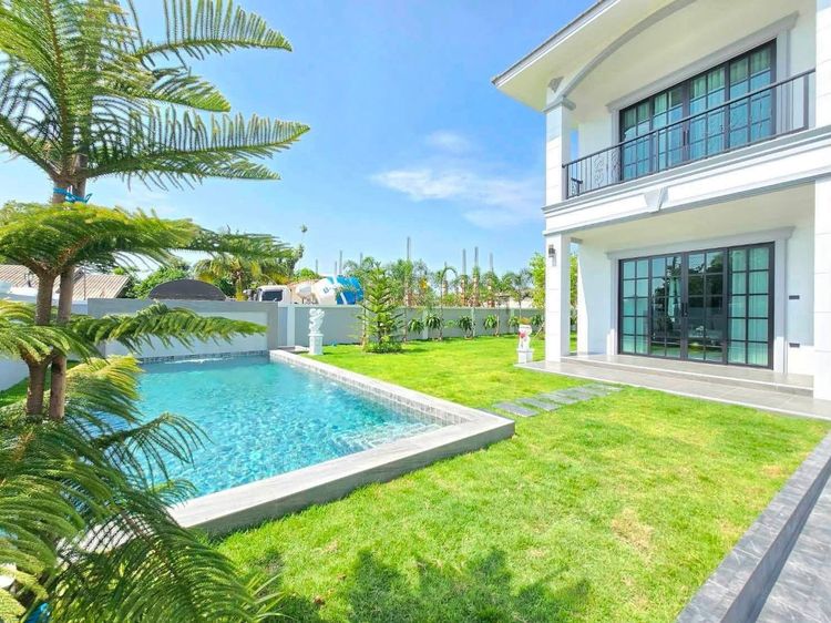 มีบางส่วน ขายบ้านเดี่ยวพูลวิลล่าสร้างใหม่ 2 ชั้น BRAND NEW LUXURY POOL VILLA พัทยา-ห้วยใหญ่ พร้อมสระว่ายน้ำส่วนตัวและเฟอร์นิเจอร์บิวท์อิน รูปที่ 2