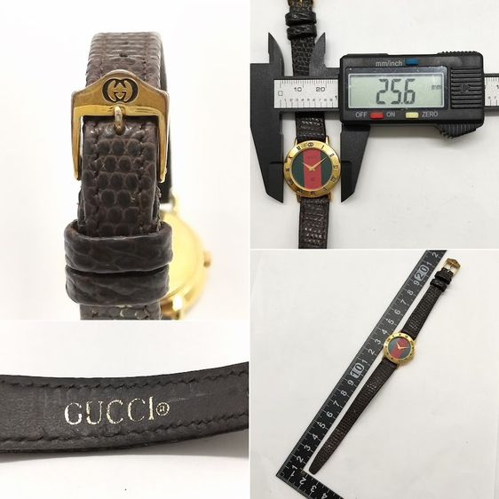 นาฬิกาข้อมือ GUCCI แพ็คคู่ 2 เรือน (Men & Women) รุ่นยอดฮิต 3000M & 3001L Sherry Line รูปที่ 2