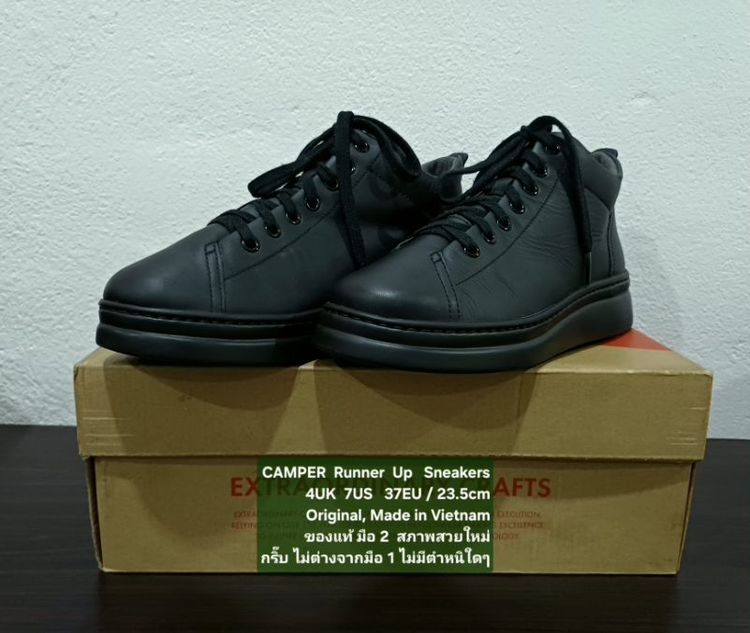 CAMPER Runner Up Sneakers for Women 4UK 37EU/23.5cm Original ของแท้ มือ 2 สภาพใกล้เคียงของใหม่, รองเท้า CAMPER หนังแท้ พื้นเต็ม สวยมาก รูปที่ 5