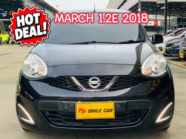 รถ Nissan March 1.2 E สี ดำ