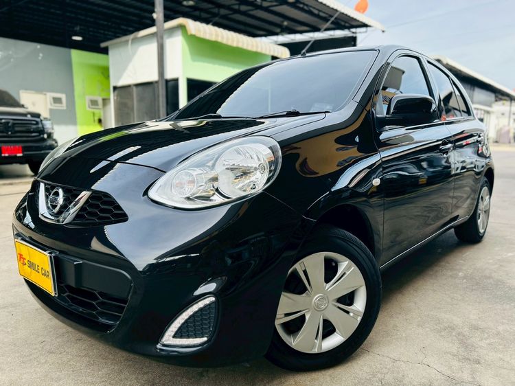 Nissan March 2018 1.2 E เบนซิน ไม่ติดแก๊ส เกียร์อัตโนมัติ ดำ รูปที่ 2