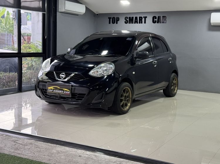 Nissan March 2018 1.2 S Sedan เบนซิน ไม่ติดแก๊ส เกียร์ธรรมดา ดำ รูปที่ 2