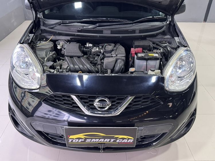 Nissan March 2018 1.2 S Sedan เบนซิน ไม่ติดแก๊ส เกียร์ธรรมดา ดำ รูปที่ 4