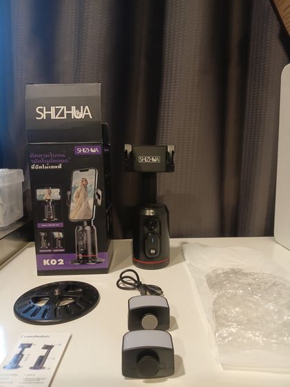 ขาตั้งกล้องเซลฟี่อัจฉริยะ SHIZHUA K02 ติดตามใบหน้า 360 องศา