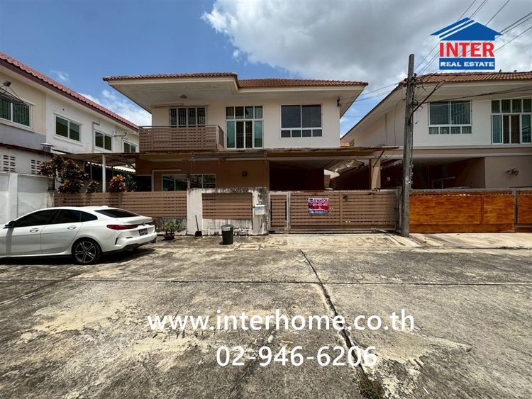 บ้านเดี่ยว 2 ชั้น 41.2 ตร.ว. หมู่บ้านอรุณวรรณ4 ซอยเลียบคลองสอง28 ถนนคู้บอน ถนนเลียบคลอง เขตคลองเตย กรุงเทพมหานคร