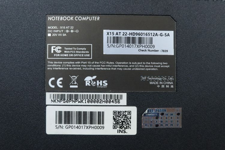 COLORFUL X15-AT 22 Core i9-12900H.RTX3060 RAM40.1TB  รูปที่ 12