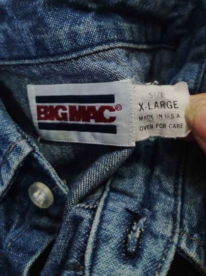 เชิ้ตยีนส์ BIG MAC 80'S🇺🇲วินเทจ รูปที่ 13