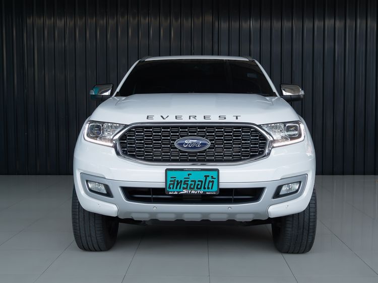 Ford Everest 2022 2.0 Turbo Titanium+ Utility-car ดีเซล ไม่ติดแก๊ส เกียร์อัตโนมัติ ขาว รูปที่ 2