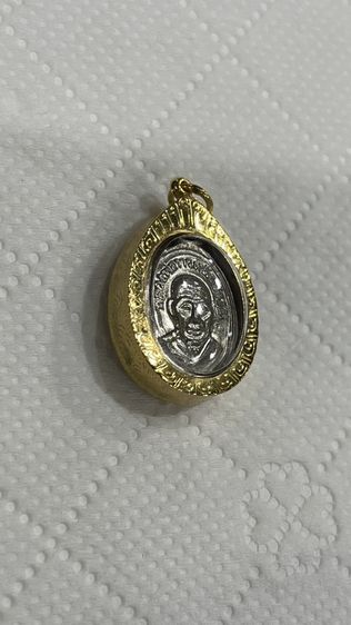 เม็ดแตงหลวงปู่ทวด วัดช้างให้ รุ่นบูรณะพระบรมธาตุเจดีย์ ปี 2552 เนื้ออัลปาก้า ตอกโค๊ตนะ พร้อมกรอบทอง รูปที่ 6
