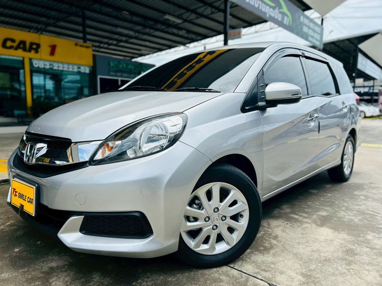 Honda Mobilio 2015 1.5 V Utility-car เบนซิน ไม่ติดแก๊ส เกียร์อัตโนมัติ บรอนซ์เงิน รูปที่ 2