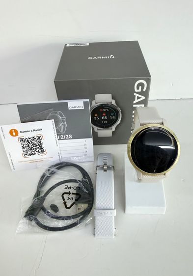 Garmin Venu 2S สีขาว Gold GPS Smartwatch AMOLED อุปกรณ์ครบกล่อง รูปที่ 3