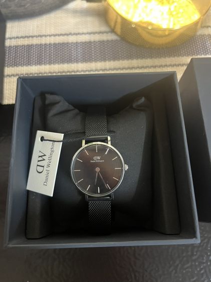 ดำ นาฬิกาข้อมือสตรี Daniel Wellington รุ่น Classic Petite Ashfield