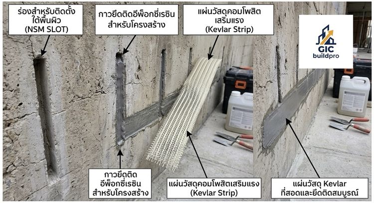 บริการเสริมกำลังโครงสร้างเก่า คาร์บอนไฟเบอร์ เคล่า รูปที่ 2