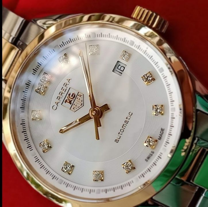 Tag Heuer Carrera 18K. Gold Lady White Monter Of Pearl Dial WV2450🇨🇭🇨🇭 รูปที่ 3