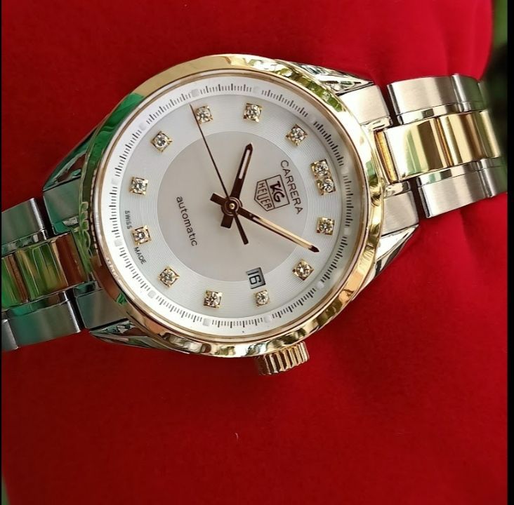 Tag Heuer Carrera 18K. Gold Lady White Monter Of Pearl Dial WV2450🇨🇭🇨🇭 รูปที่ 6