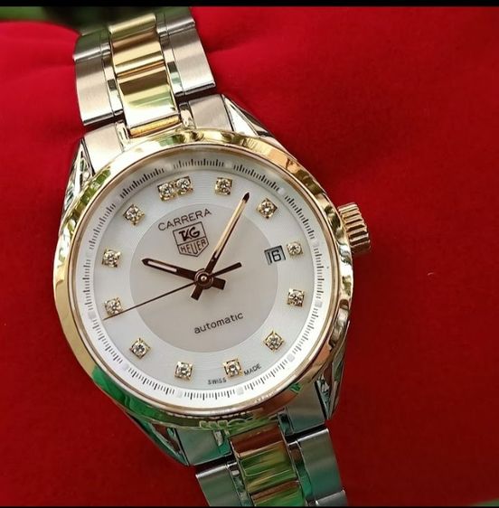 Tag Heuer Carrera 18K. Gold Lady White Monter Of Pearl Dial WV2450🇨🇭🇨🇭 รูปที่ 5