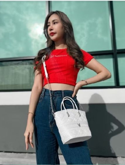 กระเป๋า playboy แท้ มือ2 มีตำหนิเล็กน้อยตามรูป จัดส่งฟรี รูปที่ 11