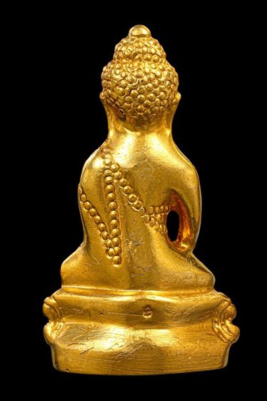 พระกริ่งหลวงปู่ทิม สีทอง จารทั้งองค์ ตอกเลข๗ รูปที่ 2