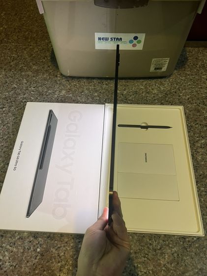 ขายSamsungTabS8UltraสีGray128กิ๊ก5Gใส่ซิมได้จอสวยกริปหายากมากสภาพนี้ยกกล่องอุปกรยังไม่แกะครื่องใช้งานดีถูกมากก รูปที่ 6