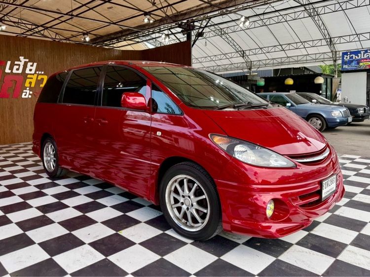Toyota Estima 2005 2.4 Aeras Utility-car เบนซิน ไม่ติดแก๊ส เกียร์อัตโนมัติ แดง