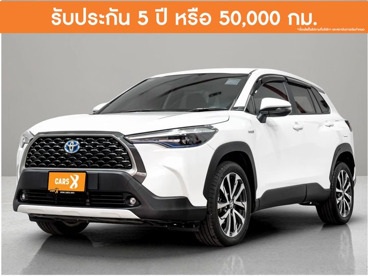 Toyota Corolla Cross 2021 1.8 Hybrid Premium Sedan ไฮบริด ไม่ติดแก๊ส เกียร์อัตโนมัติ ขาว