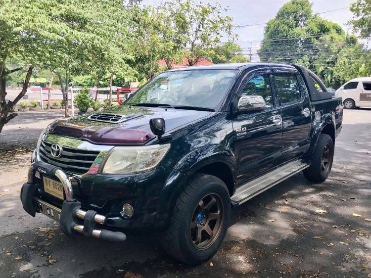 Toyota Hilux Vigo Champ 2012 Smart Cab 3.0 G Prerunner Pickup ดีเซล ไม่ติดแก๊ส เกียร์ธรรมดา ดำ