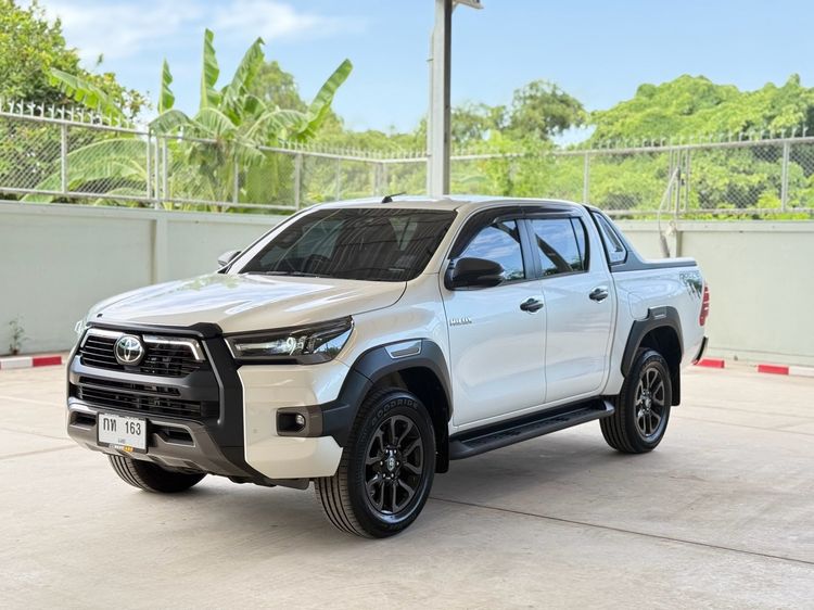 Toyota Hilux Revo 2020 Double Cab Prerunner 2x4 2.4 Rocco Pickup ดีเซล ไม่ติดแก๊ส เกียร์อัตโนมัติ ขาว