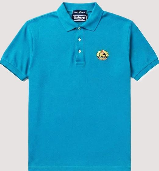 VINTAGE BURBERRYS OF LONDON EMBROIDERED LOGO POLO SHIRT