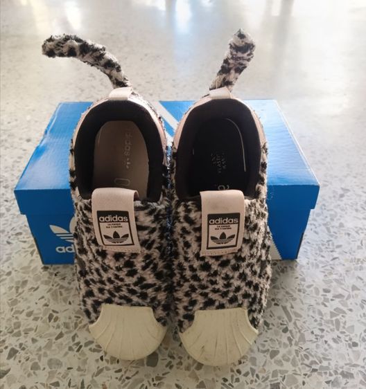 รองเท้า Adidas Superstar 360 Slip-On ลายเสือดาวขนปุย (มีหาง) ของแท้ 100% พร้อมกล่อง รูปที่ 4