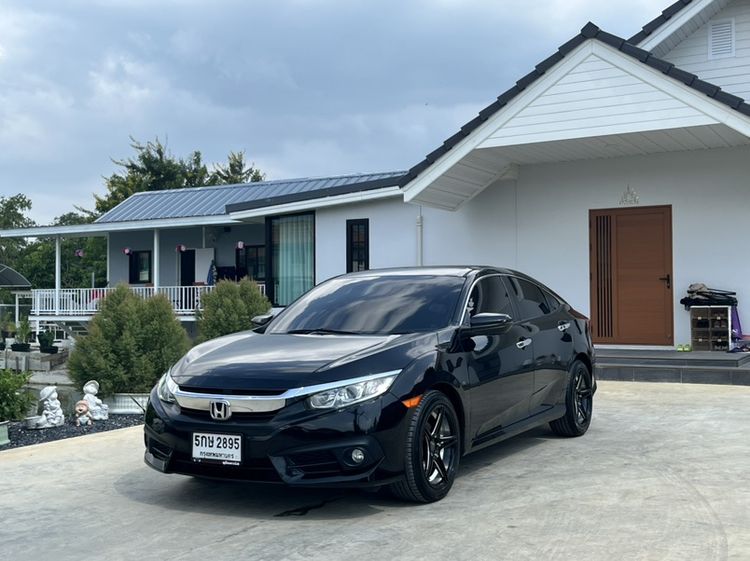Honda Civic 2017 1.8 EL i-VTEC Sedan เบนซิน ไม่ติดแก๊ส เกียร์อัตโนมัติ ดำ