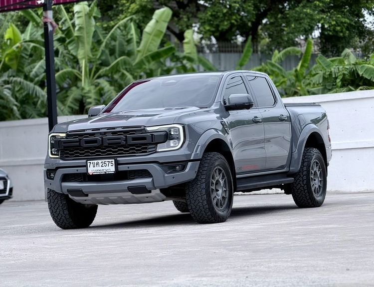 Ford Ranger 2022 Raptor 3.0 4WD Pickup เบนซิน ไม่ติดแก๊ส เกียร์อัตโนมัติ เทา รูปที่ 3
